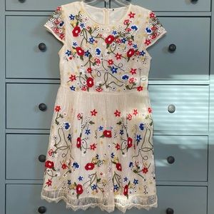 🌸 Embroidered Lace Mini Dress 🌸